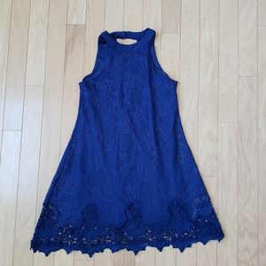 Miami brand Royal Blue Lace Dress Small